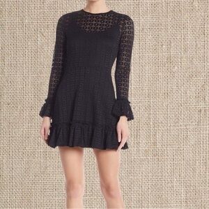 LBD long sleeve mini dress